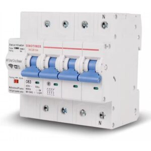 Siguranta automata inteligenta Wi-Fi trifazata 3P+N 63A Sinotimer WCB104, Tuya