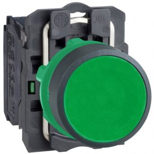 Buton cu revenire 1ND, verde 22mm Schneider XB5AA31